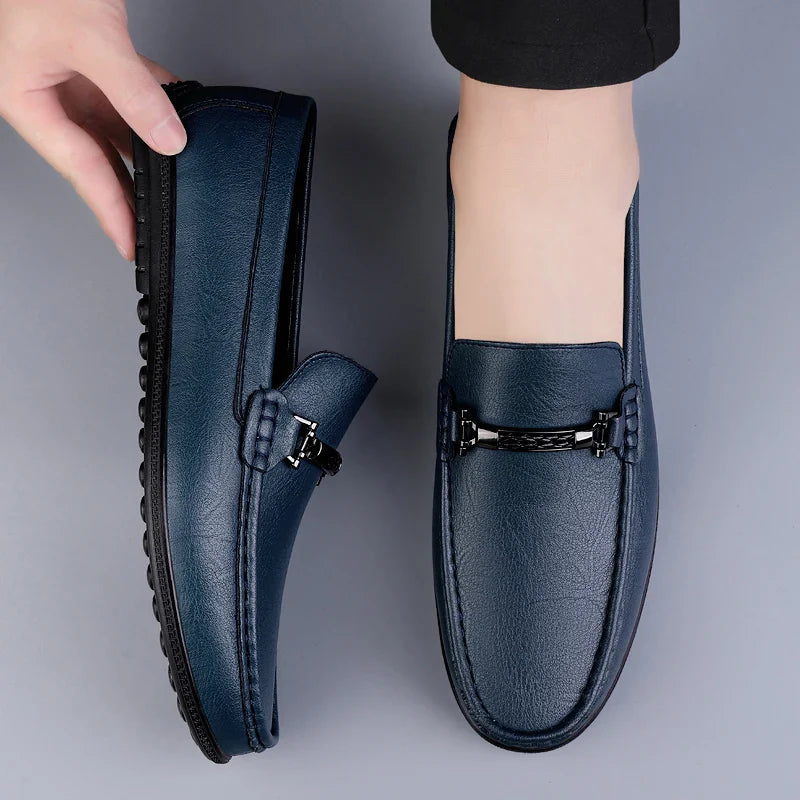 Edmund Men's Leather Slip On Loafers 3