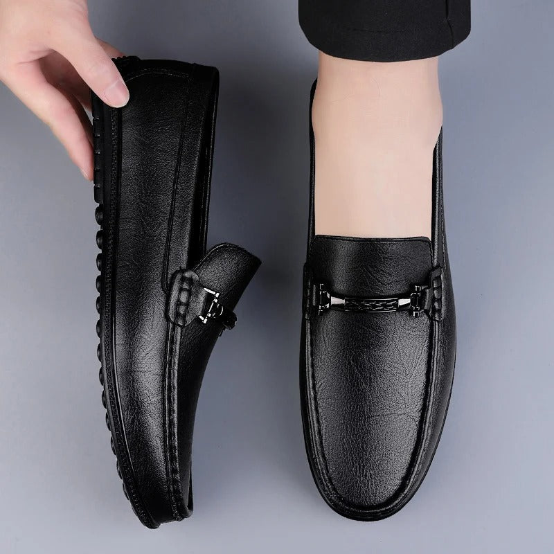 Edmund Men's Leather Slip On Loafers 11