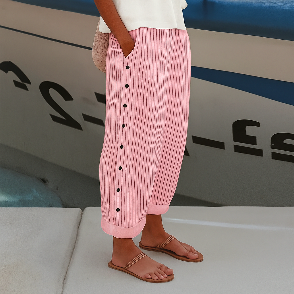 Abigail Women's Striped Wide Leg Trousers 4