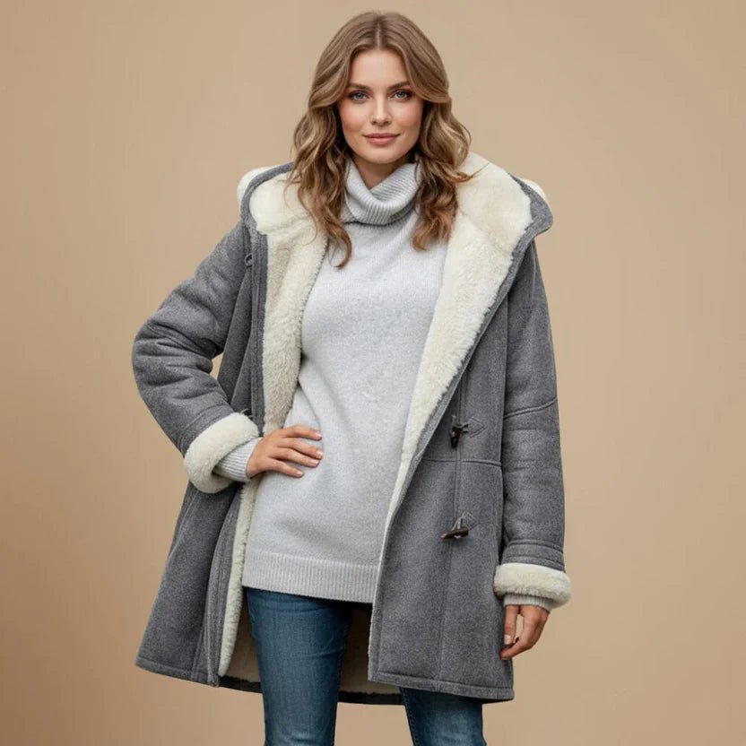Women's Oversized Shearling-Lined Duffle Coat