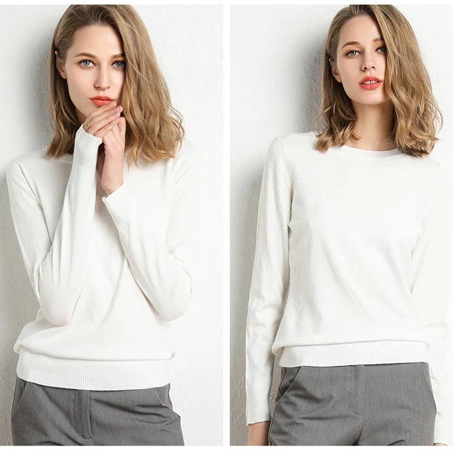 Women's Wool Crew Neck Sweater
