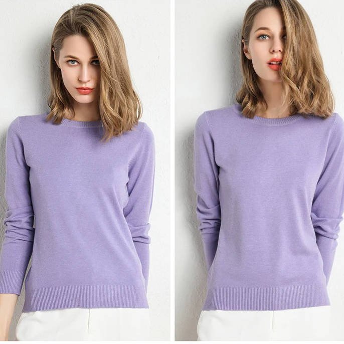 Women's Wool Crew Neck Sweater