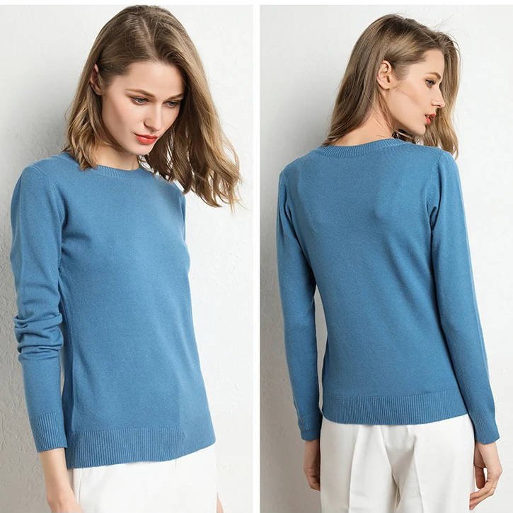 Women's Wool Crew Neck Sweater