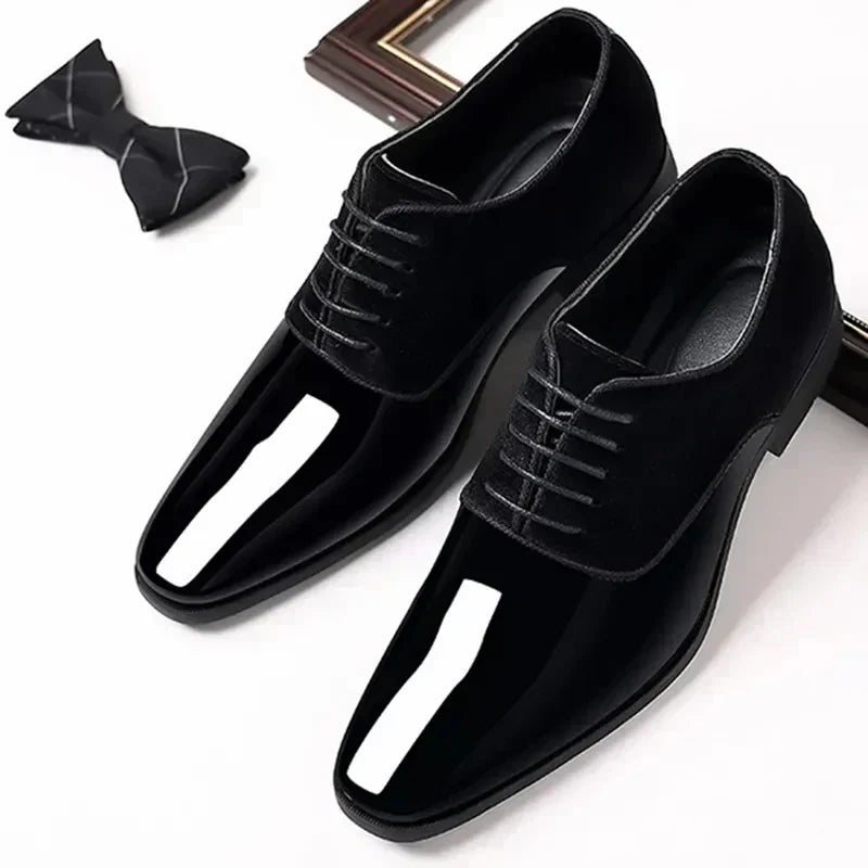 Alexander Men's Patent Leather Oxford Shoes 6