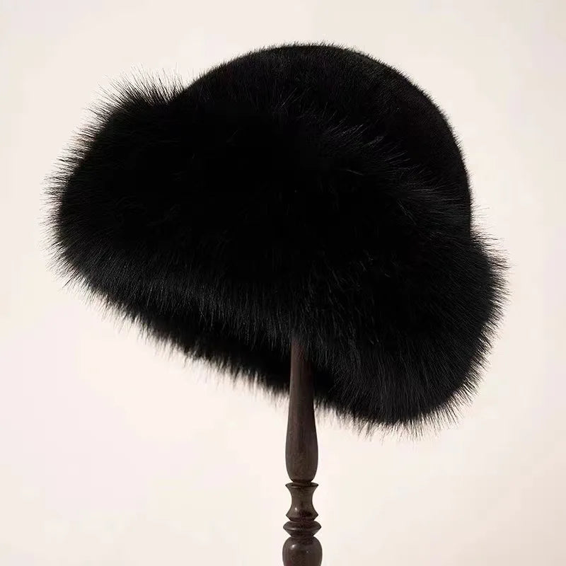 Amelia Women's Faux Fur Bucket Hat 4
