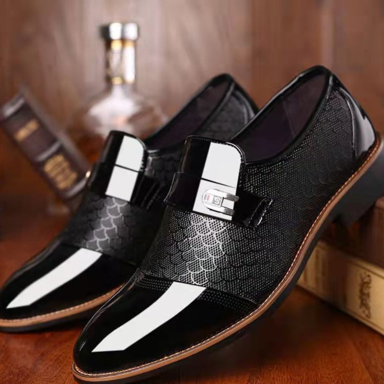 Andrew Men's Leather Monk Strap Dress Shoes 2