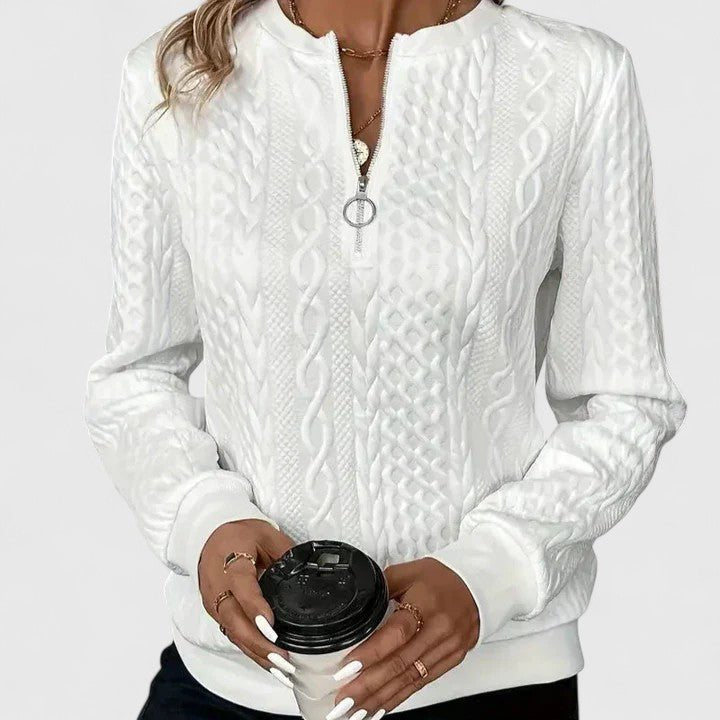 Women's Quarter-Zip Pullover Sweatshirt