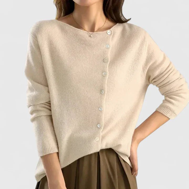 Women's Wool Cardigan - Beige