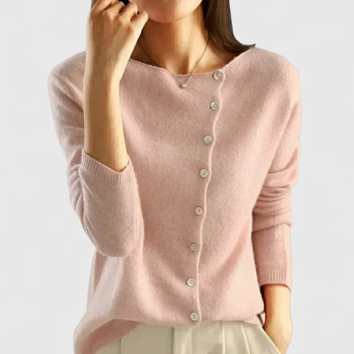 Women's Wool Cardigan - Pink