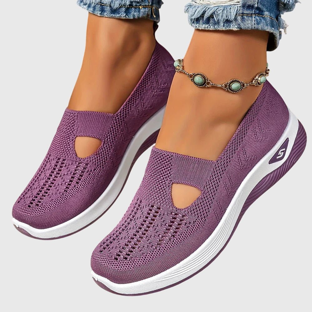 Women's Platform Knit Sneakers - Purple
