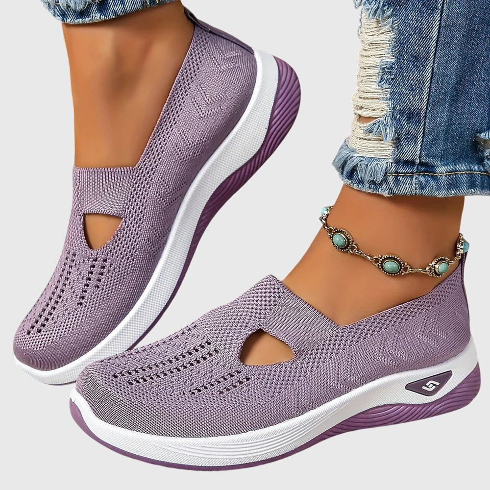 Women's Platform Knit Sneakers - Lilac