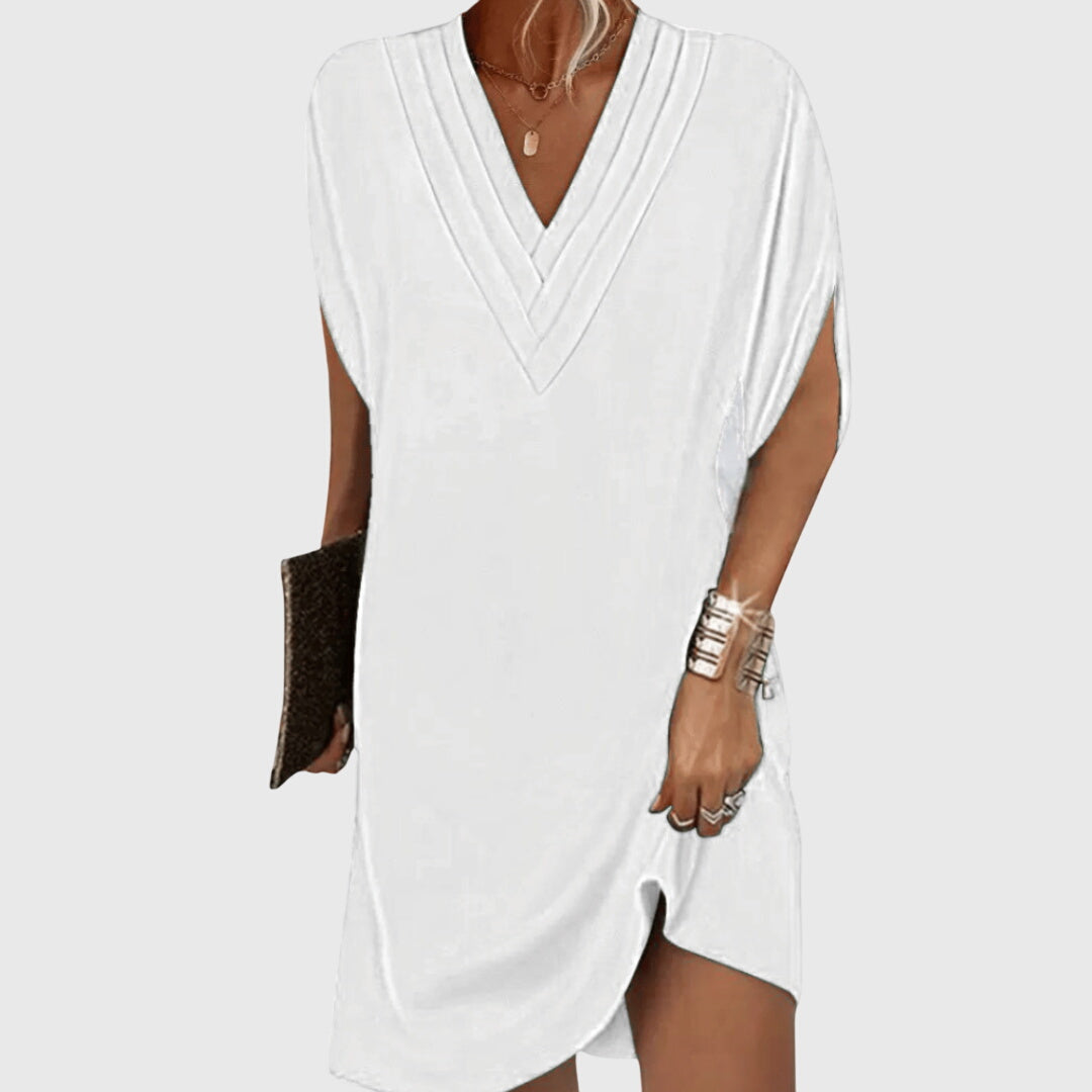 Ava Women's V Neck Wrap Mini Dress 6