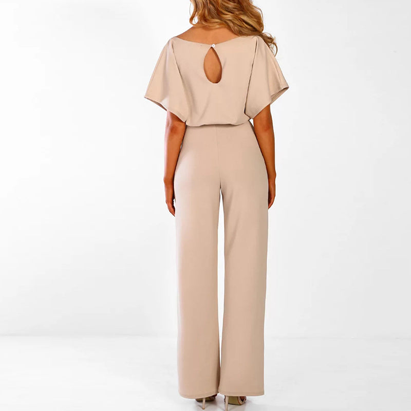 Ava Women's Wide Leg Belted Jumpsuit 2