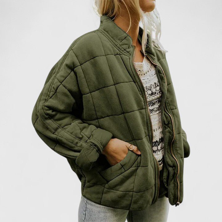 Women's Oversized Puffer Jacket - Green