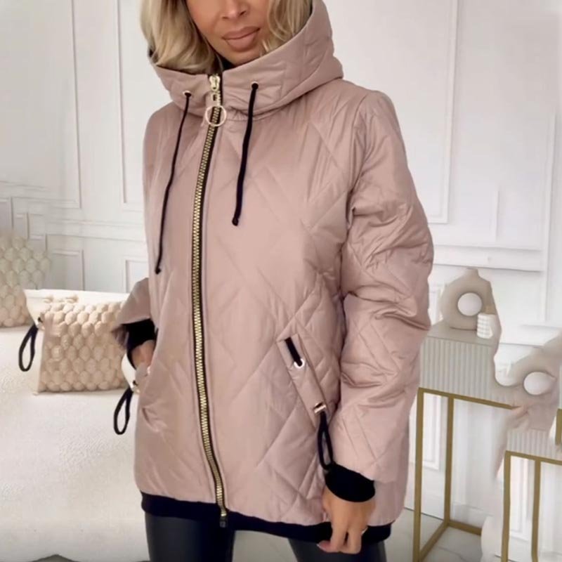 Women's Oversized Puffer Jacket - Pink