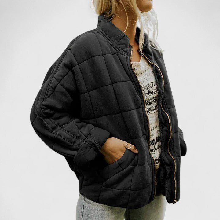 Women's Oversized Puffer Jacket - Black