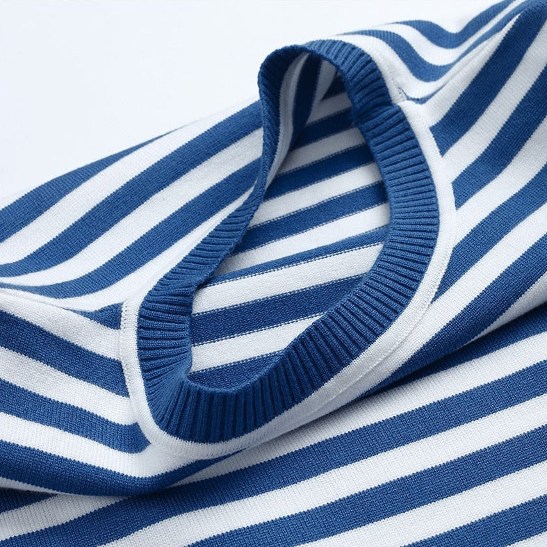 Beatrice Women's Striped Cotton Pullover Sweater 5