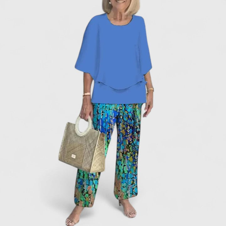 Bethany Women's Floral Wide Leg Trousers 10