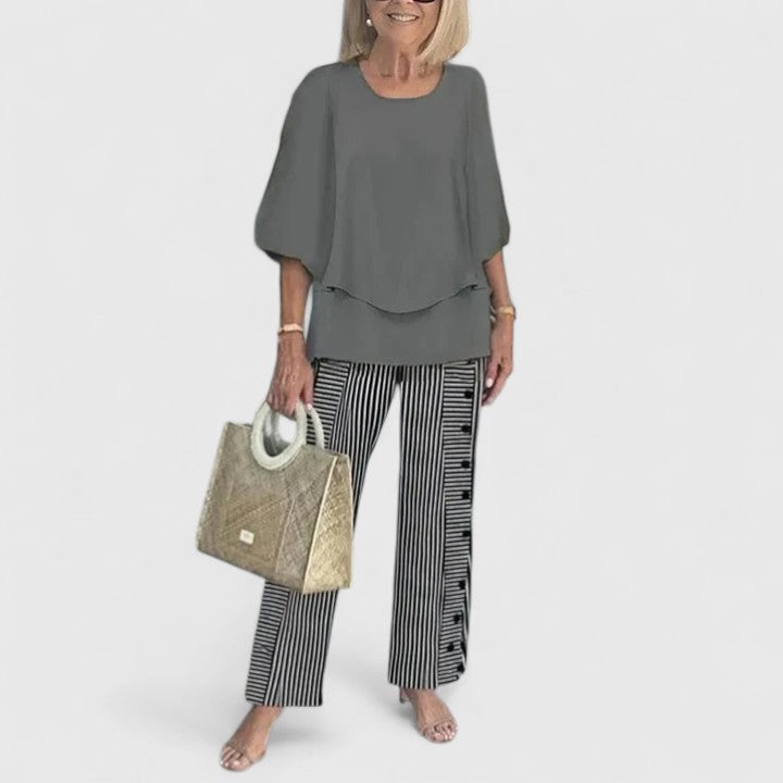Bethany Women's Floral Wide Leg Trousers 14