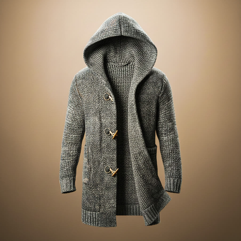 Brett Men's Wool Hooded Cardigan 3