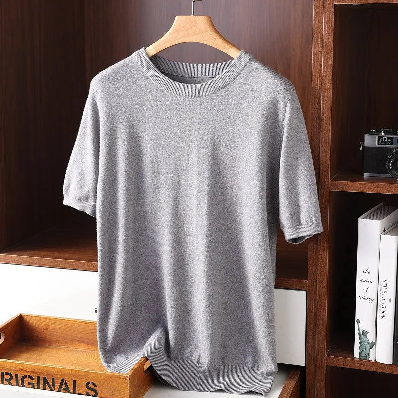 Cameron Men's Cotton Short Sleeve Sweater 4