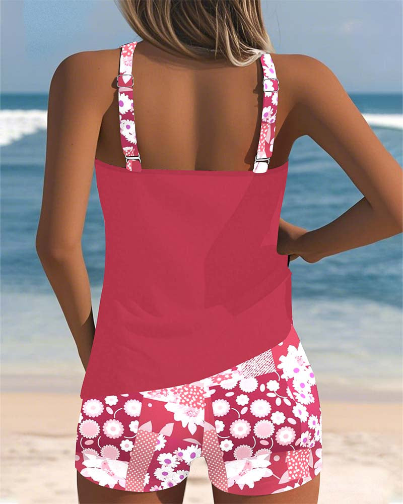 Camille Women's Printed Tank Top & Shorts Set 2