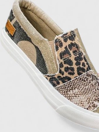 Women's Leopard Slip-On Sneakers