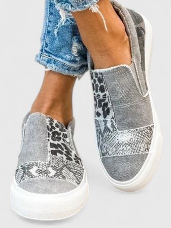 Women's Leopard Slip-On Sneakers