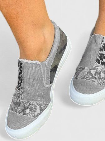 Women's Leopard Slip-On Sneakers