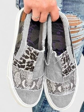 Women's Leopard Slip-On Sneakers