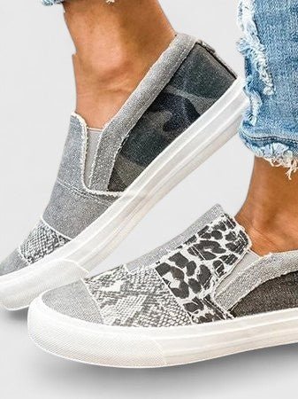 Women's Leopard Slip-On Sneakers