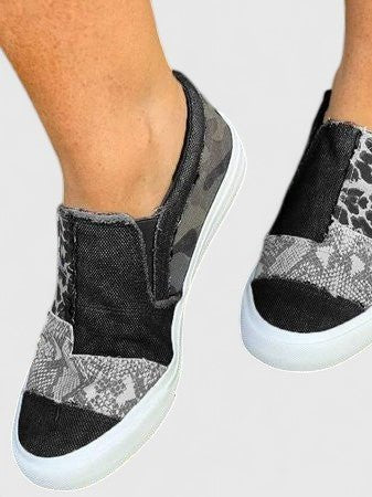 Women's Leopard Slip-On Sneakers