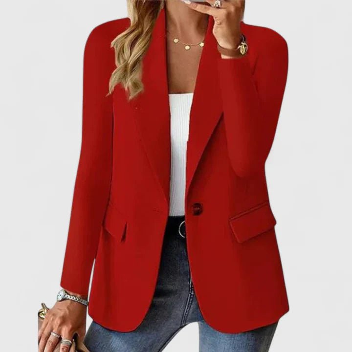 Women's Oversized Blazer - Red