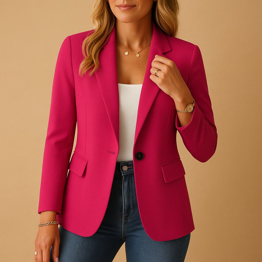 Women's Slim Blazer - Pink