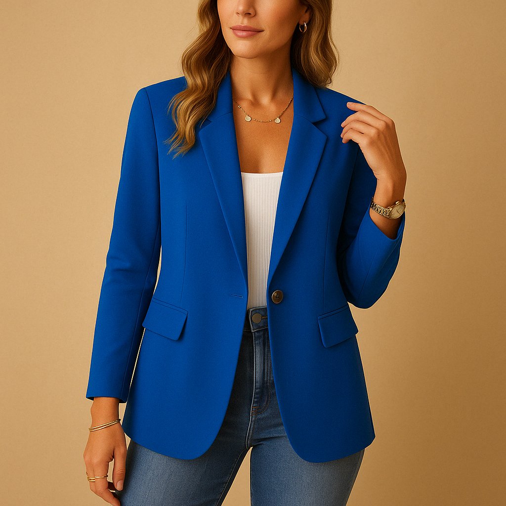 Women's Slim Blazer - Blue