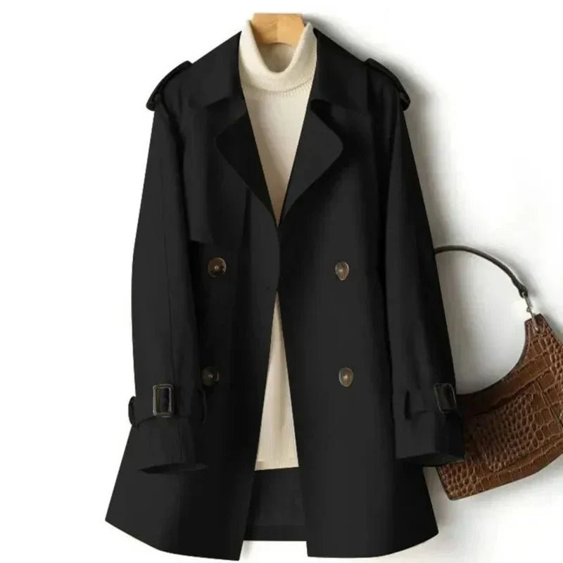 Women's Work Trench Coat - Black