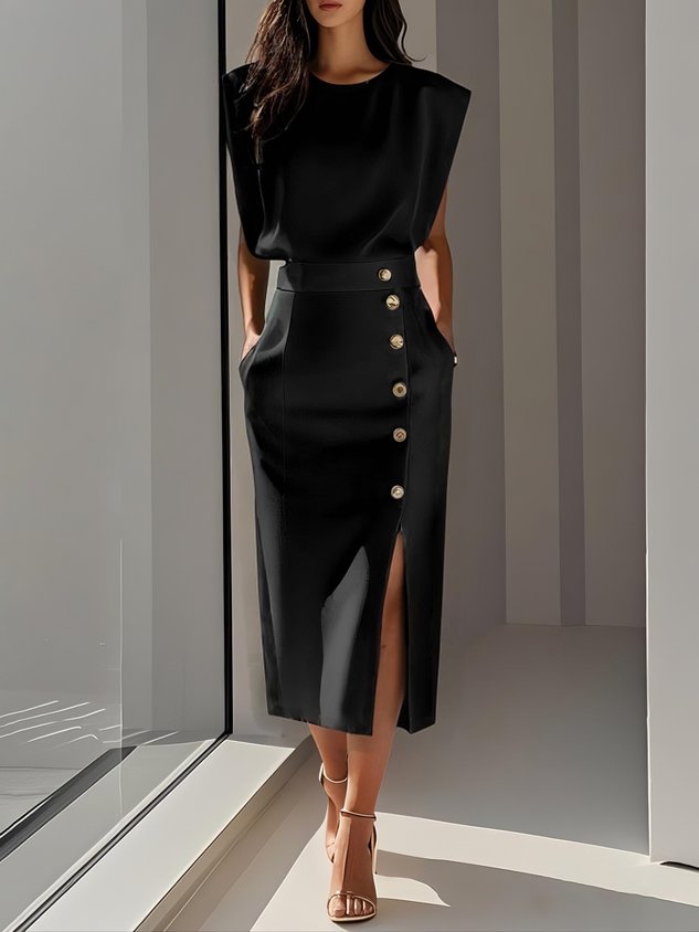 Cassandra Women's High Waist Midi Dress 2