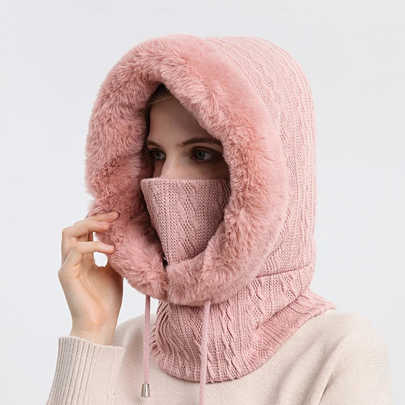 Cassandra Women's Knit Hooded Balaclava 1