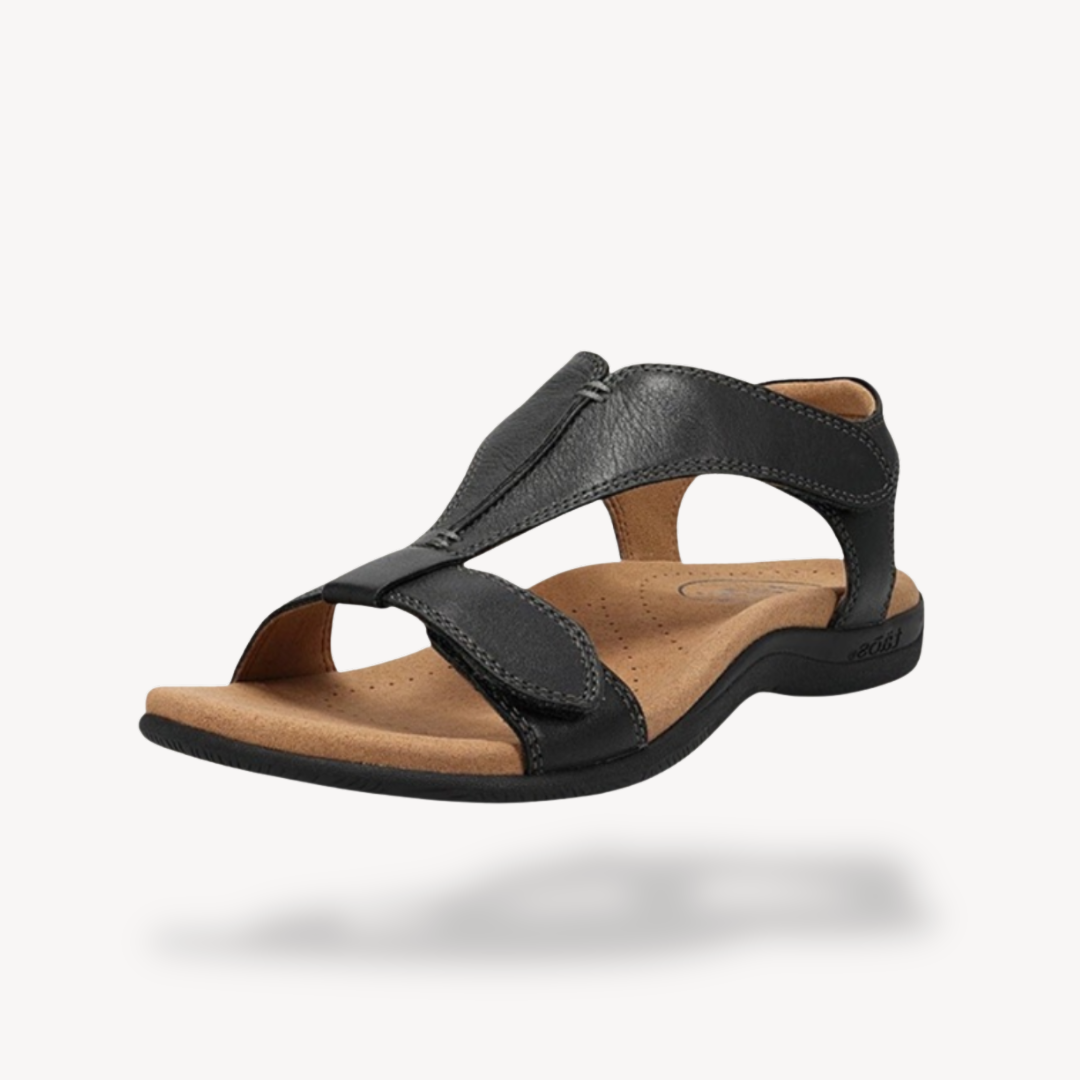 Charlotte Women's Leather T-Strap Sandals 1