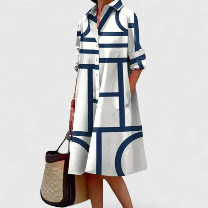 Charlotte Women's Printed Shirt Dress 1