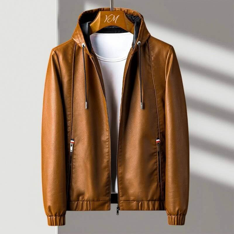 Chester Men's Zip Up Hooded Bomber Jacket 1