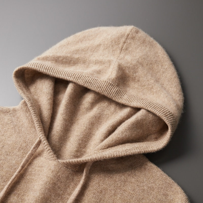 Chloe Unisex Wool Pullover Hoodie 14