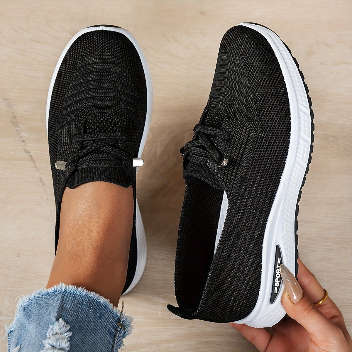 Women's Knit Slip-On Sneakers