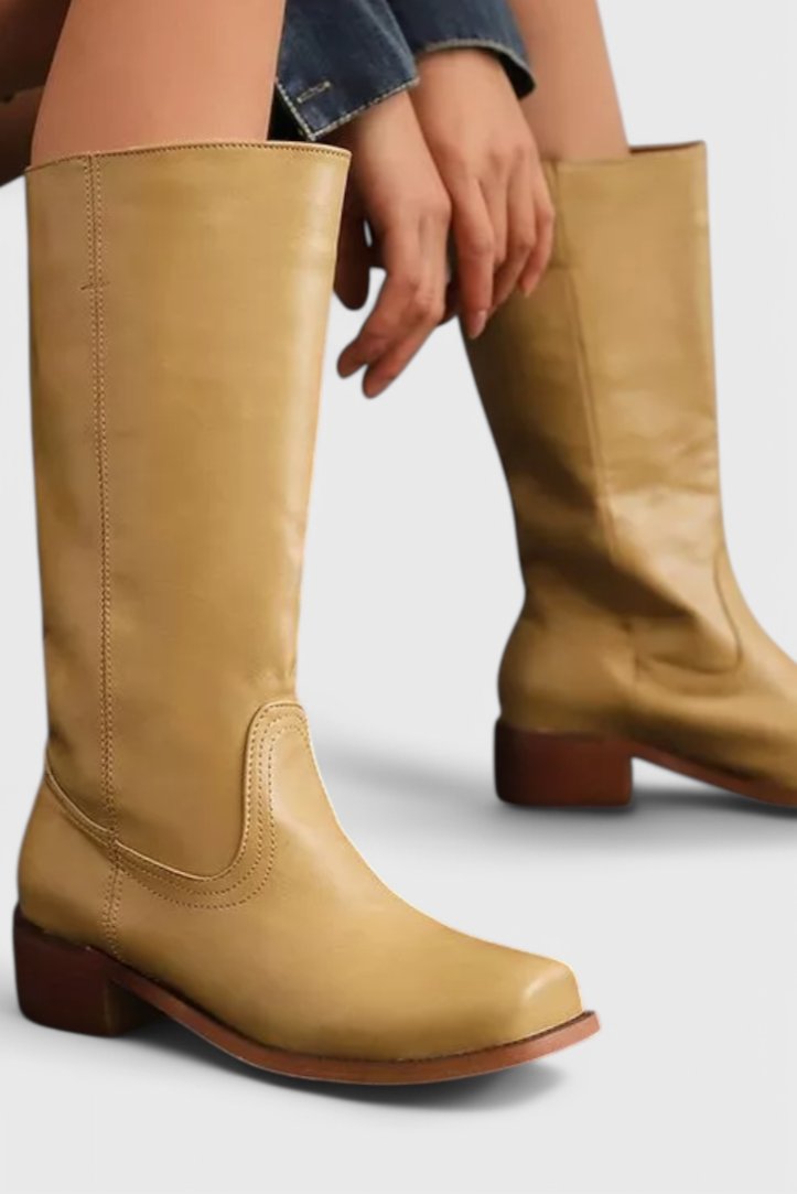 Women's Leather Knee-High Boots