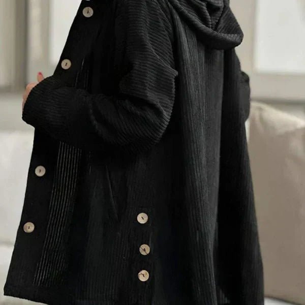 Women's Oversized Corduroy Wool Coat