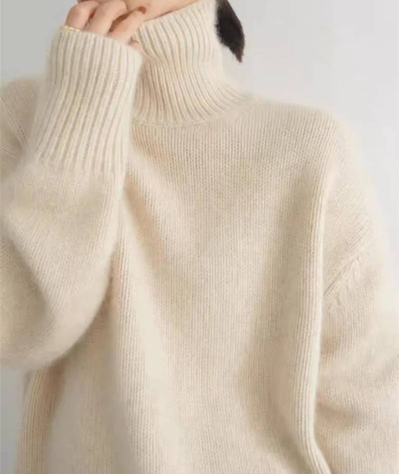 Claire Women's Wool Turtleneck Sweater 6