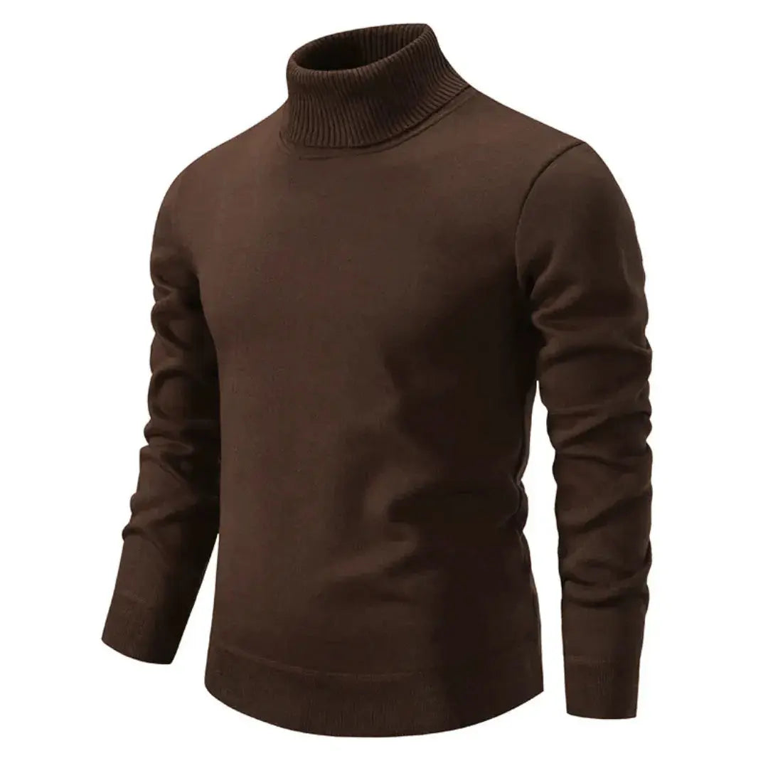 Clarence Men's Ribbed Turtleneck Sweater 1