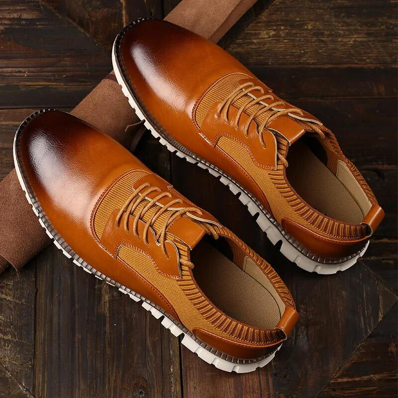 Crispin Men's Leather Lace Up Oxford Shoes 1