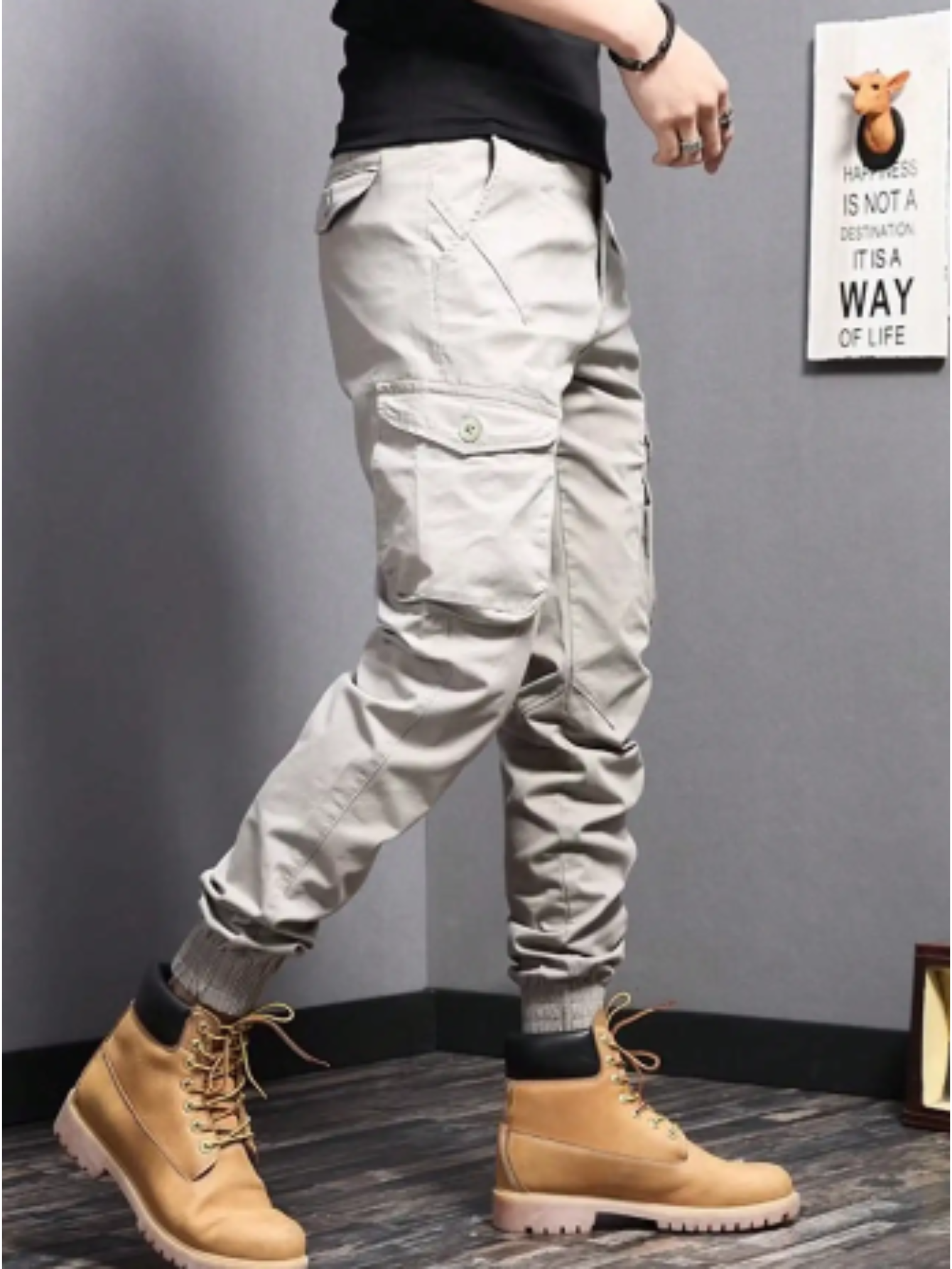 Crispin Men's Slim Fit Cargo Joggers 12