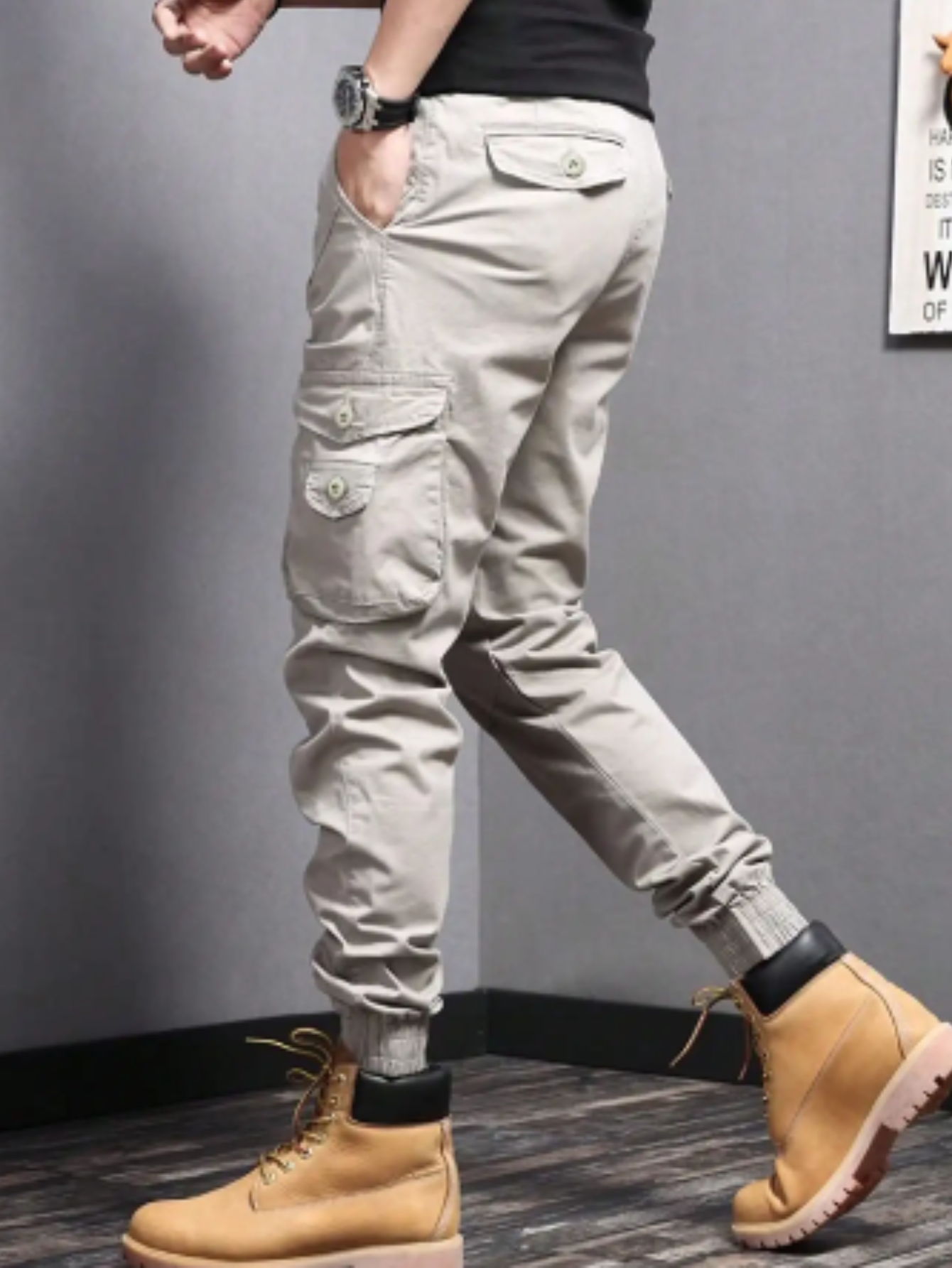 Crispin Men's Slim Fit Cargo Joggers 13